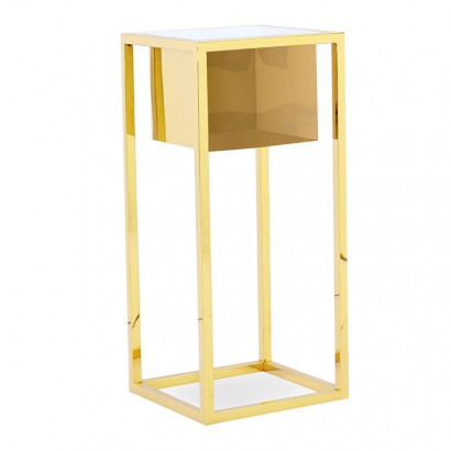 Large gold side table