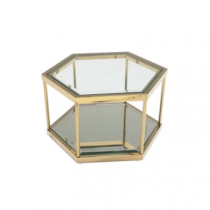 Gold pentagonal table