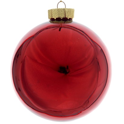 Glossy red glass ball 6 cm...